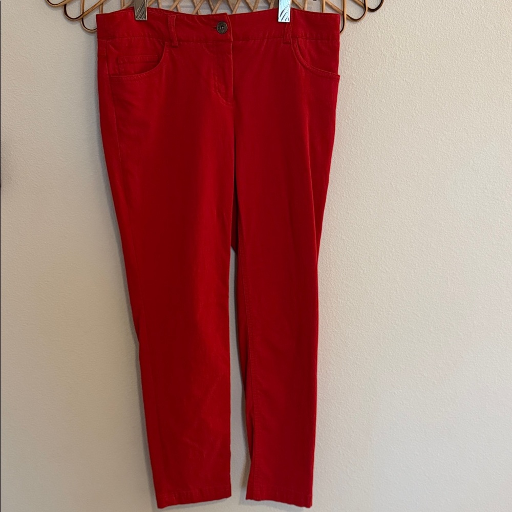 Dalia Collection Red Skinny Pants